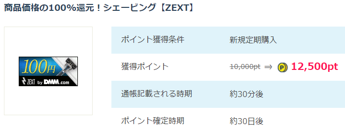 ZEXT（ゼクスト）6枚刃カミソリの解約