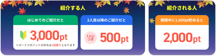 ハピタス紹介キャンペーン特典